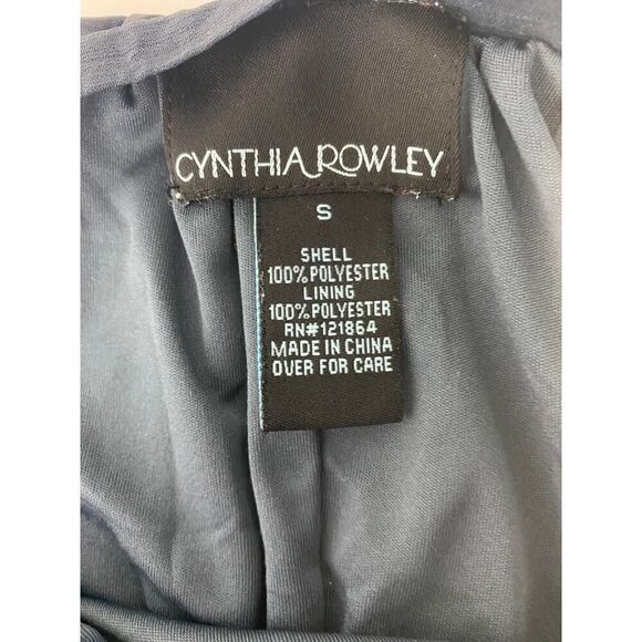 Cynthia Rowley Sheer Ombre Brush Skirt Gypsy Boho Blue Burnt Orange - Size Small - Picture 11 of 12